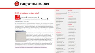 
                            7. RDP absichern – aber wie? | faq-o-matic.net