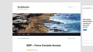 
                            7. RDP – Force Console Access | Scripthacks