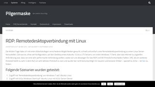 
                            12. RDP: Remotedesktopverbindung mit Linux – Pilgermaske