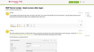 
                            5. RDP Server (xrdp) - black screen after login - UCS - Univention ...