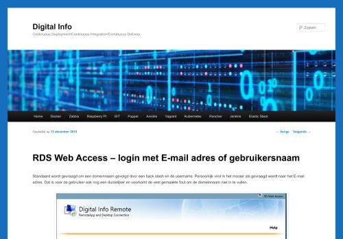 
                            4. RDS Web Access Login met E-mail adres | Digital Info
