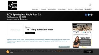 
                            8. RDV Sportsplex Jingle Run 5K: The Tiffany at Maitland West