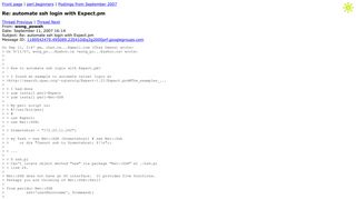 
                            6. Re: automate ssh login with Expect.pm - nntp.perl.org