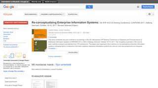 
                            7. Re-conceptualizing Enterprise Information Systems: 5th IFIP WG 8.9 ...
