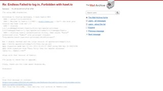 
                            11. Re: Endless Failed to log in, Forbidden with hawt.io - The Mail Archive