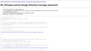 
                            5. Re: [Freeipa-users] change directory manager password