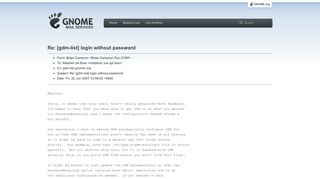 
                            9. Re: [gdm-list] login without password - GNOME mailing lists