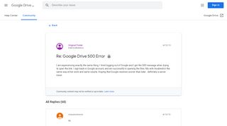 
                            1. Re: Google Drive 500 Error - Google Product Forums