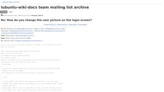 
                            10. Re: How do you change the user picture on the login screen? : Mailing ...