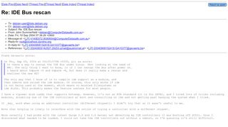 
                            10. Re: IDE Bus rescan - Debian Mailing Lists
