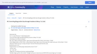 
                            1. RE: Overriding Blog portlet class through modules in liferay 7.0.1 ...