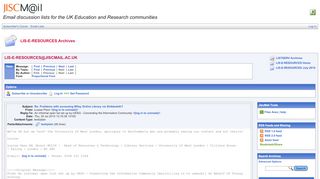 
                            2. Re Problems with accessing Wiley Online Library via ... - JISCMail