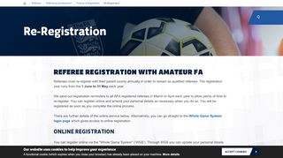 
                            7. Re-Registration - Amateur FA