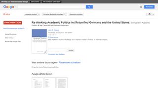 
                            2. Re-thinking Academic Politics in (Re)unified Germany and the United ...