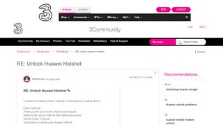 
                            6. RE: Unlock Huawei Hotshot - 3Community - 745600