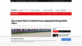 
                            9. Rea created 'block' in MotoGP teams signing World Superbike riders ...
