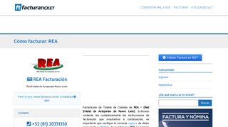 
                            2. REA | Facturación de Casetas de Nuevo León - FacturaTicket