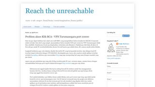 
                            12. Reach the unreachable: Problem akses Klik BCA - VPN ...