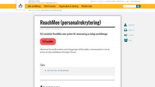 
                            5. ReachMee (personalrekrytering) | Medarbetarwebben