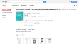 
                            11. React: Cross-Platform Application Development with React Native: ...