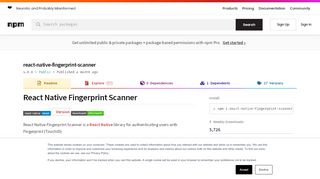 
                            8. react-native-fingerprint-scanner - npm