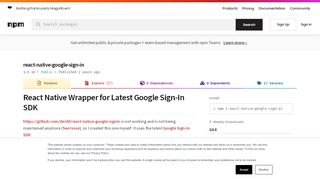 
                            13. react-native-google-sign-in - npm