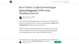 
                            1. React Native: Login System dengan React Navigation, Solusi yang ...