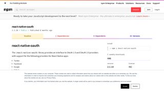 
                            6. react-native-oauth - npm
