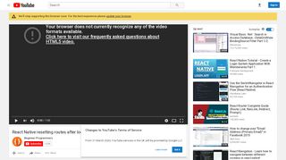 
                            7. React Native resetting routes after login - YouTube