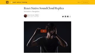 
                            12. React Native SoundCloud Replica – React Native Training – Medium