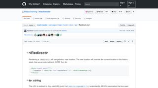 
                            4. react-router/Redirect.md at master · ReactTraining/react-router · GitHub