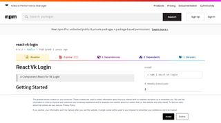 
                            8. react-vk-login - npm