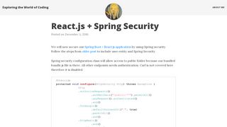 
                            11. React.js + Spring Security - Exploring the World of Coding