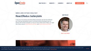 
                            7. React/Redux boilerplate - OpenCredo
