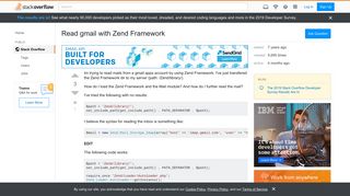 
                            1. Read gmail with Zend Framework - Stack Overflow