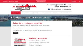 
                            9. Read Online - Latest and Previous Editions – The Devonport Flagstaff