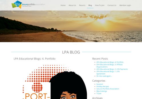 
                            6. Read our blog - Leisure Portfolio Association | How to Join