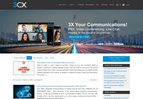 
                            7. Read the latest News of 3CX