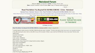 
                            10. Read This Before You Buy/sell On KAYMU.COM.NG - Crime - Nigeria