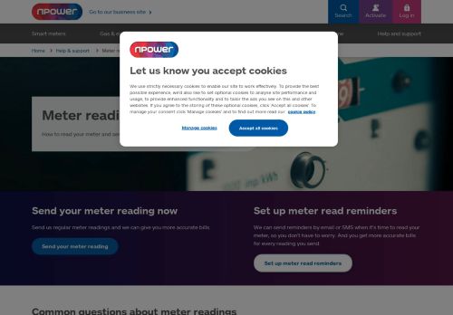 
                            5. Read Your Meter & Send Your Meter Reading | npower