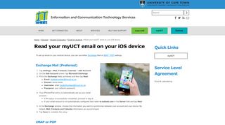 
                            4. Read your myUCT email on your iOS device | Information and ...