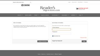 
                            3. Reader's Digest - Customer Login