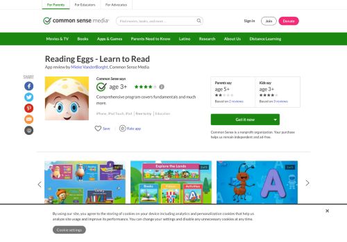 
                            13. Reading Eggs - Learn to Read App Review - Common Sense Media