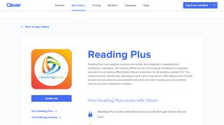 
                            6. Reading Plus - Clever application gallery | Clever