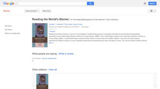 
                            12. Reading the World's Stories: An Annotated Bibliography of ...