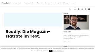 
                            13. Readly: Die Magazin-Flatrate im Test. | Ulrich Esch