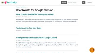 
                            13. Read&Write for Google Chrome | Support