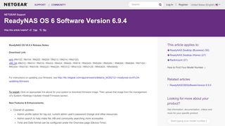 
                            13. ReadyNAS OS 6 Software Version 6.9.4 | Answer | NETGEAR Support