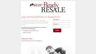 
                            6. ReadyRESALE Login | AssociationREADY