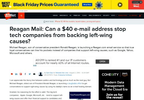 
                            7. Reagan Mail: Can a $40 e-mail address stop tech companies from ...